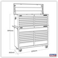 Sealey Superline PRO® Tool Chest Combination 23 Drawer - Red
