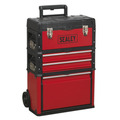 Sealey Mobile Steel/Composite Toolbox with 3 Compartments
