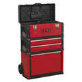 Sealey Mobile Steel/Composite Toolbox with 3 Compartments