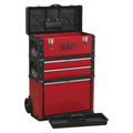 Sealey Mobile Steel/Composite Toolbox with 3 Compartments