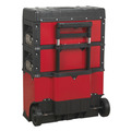 Sealey Mobile Steel/Composite Toolbox with 3 Compartments