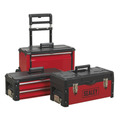 Sealey Mobile Steel/Composite Toolbox with 3 Compartments