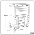 Sealey AP556CSHV Superline PRO® Rollcab 3 Drawer with Utility Seat