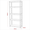 Sealey AP6150 Racking Unit with 5 Shelves 150kg Capacity Per Level