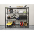 Heavy-Duty Racking Unit with 4 Mesh Shelves 640kg Capacity Per Level