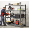 Heavy-Duty Racking Unit with 4 Mesh Shelves 640kg Capacity Per Level