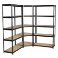 Sealey AP7150COMBO1 Corner Racking Unit with 5 Shelves - Set of 3