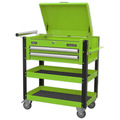 Sealey Superline PRO® Heavy-Duty Mobile Tool & Parts Trolley with Lockable Top & 2 Drawers - Green