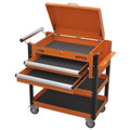 Sealey Superline PRO® Heavy-Duty Mobile Tool & Parts Trolley with Lockable Top & 2 Drawers - Orange