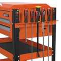 Sealey Superline PRO® Heavy-Duty Mobile Tool & Parts Trolley with Lockable Top & 2 Drawers - Orange