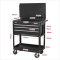 Sealey Heavy-Duty Mobile Tool & Parts Trolley with 4 Drawers & Lockable Top - Black