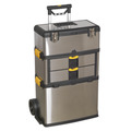 Sealey Mobile Stainless Steel/Composite Toolbox with 3 Compartments