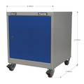 Sealey Premier Industrial™ Mobile Industrial Cabinet with 1 Shelf