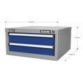 Sealey Premier Industrial™ Double Drawer Unit for API Series Workbenches