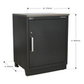 Sealey Premier™ Heavy-Duty Modular Floor Cabinet 1 Door 775mm