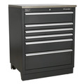 Premier™ Heavy-Duty Modular Floor Cabinet 6 Drawer 775mm