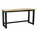 Sealey Premier™ Heavy-Duty Steel Adjustable Workbench with Wooden Worktop 1830mm