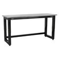 Sealey Premier™ Heavy-Duty Steel Adjustable Workbench with Stainless Steel Worktop 1830mm