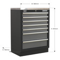 Sealey Superline PRO® Modular Cabinet 7 Drawer 680mm