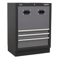 Superline PRO® Modular Storage System Combo with Pressed Wood Worktop