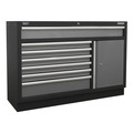 Superline PRO® Modular Storage System Combo with Pressed Wood Worktop