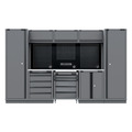 Sealey APMSBESTACK01SS Superline PRO® Black Edition Storage System with Stainless Worktop 3.24m