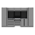 Sealey APMSBESTACK01SS Superline PRO® Black Edition Storage System with Stainless Worktop 3.24m