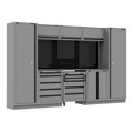 Sealey APMSBESTACK01SS Superline PRO® Black Edition Storage System with Stainless Worktop 3.24m
