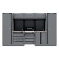 Sealey APMSBESTACK01W Superline PRO® Black Edition Storage System with Rubber Wood Worktop 3.24m