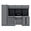 Sealey APMSBESTACK02SS Superline PRO® Black Edition Storage System with Stainless Worktop 2.64m
