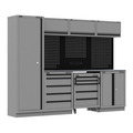 Sealey APMSBESTACK02SS Superline PRO® Black Edition Storage System with Stainless Worktop 2.64m