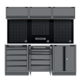 Sealey APMSBESTACK03SS Superline PRO® Black Edition Storage System with Stainless Worktop 2.04m