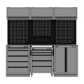 Sealey APMSBESTACK03SS Superline PRO® Black Edition Storage System with Stainless Worktop 2.04m