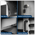 Sealey APMSBESTACK04SS Superline PRO® Black Edition Storage System with Stainless Worktop 2.04m