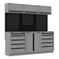 Sealey APMSBESTACK04SS Superline PRO® Black Edition Storage System with Stainless Worktop 2.04m