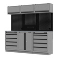 Sealey APMSBESTACK04SS Superline PRO® Black Edition Storage System with Stainless Worktop 2.04m