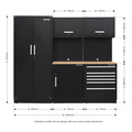 Premier™ Storage System with Hardwood Worktop 2.48m