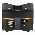 Sealey APMSCOMBO6W Premier™ Corner Storage System with Hardwood Worktop 1.71m