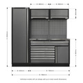 Sealey Superline PRO® Storage System with Stainless Steel Worktop 1.96m