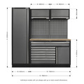 Sealey APMSSTACK09W Superline PRO® Storage System with Pressed Wood Worktop 1.96m