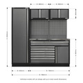 Sealey Superline PRO® Storage System with Stainless Steel Worktop 1.96m