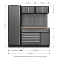 Sealey Superline PRO® Storage System with Pressed Wood Worktop 1.96m