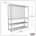 Sealey APMWB1 Heavy-Duty Modular Workbench with Racking & Pegboard 300kg Capacity Per Level