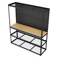 Heavy-Duty Modular Workbench with Racking & Pegboard 1820mm 300kg Capacity Per Level