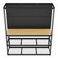 Heavy-Duty Modular Workbench with Racking & Pegboard 1820mm 300kg Capacity Per Level