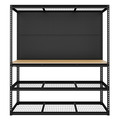Heavy-Duty Modular Workbench with Racking & Pegboard 1820mm 300kg Capacity Per Level