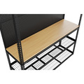 Heavy-Duty Modular Workbench with Racking & Pegboard 1820mm 300kg Capacity Per Level