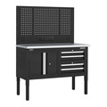 Sealey APMWB50COMBO1SS Superline PRO® Modular Workbench with 4 Drawers & Cupboard Stainless Steel Worktop 1265mm