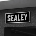 Sealey APMWB50COMBOSS Superline PRO® Modular Workbench with Pegboard Back Panel Stainless Steel Worktop 1265mm