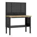 Sealey APMWB50COMBOW Superline PRO® Modular Workbench with Pegboard Back Panel Wooden Worktop 1265mm